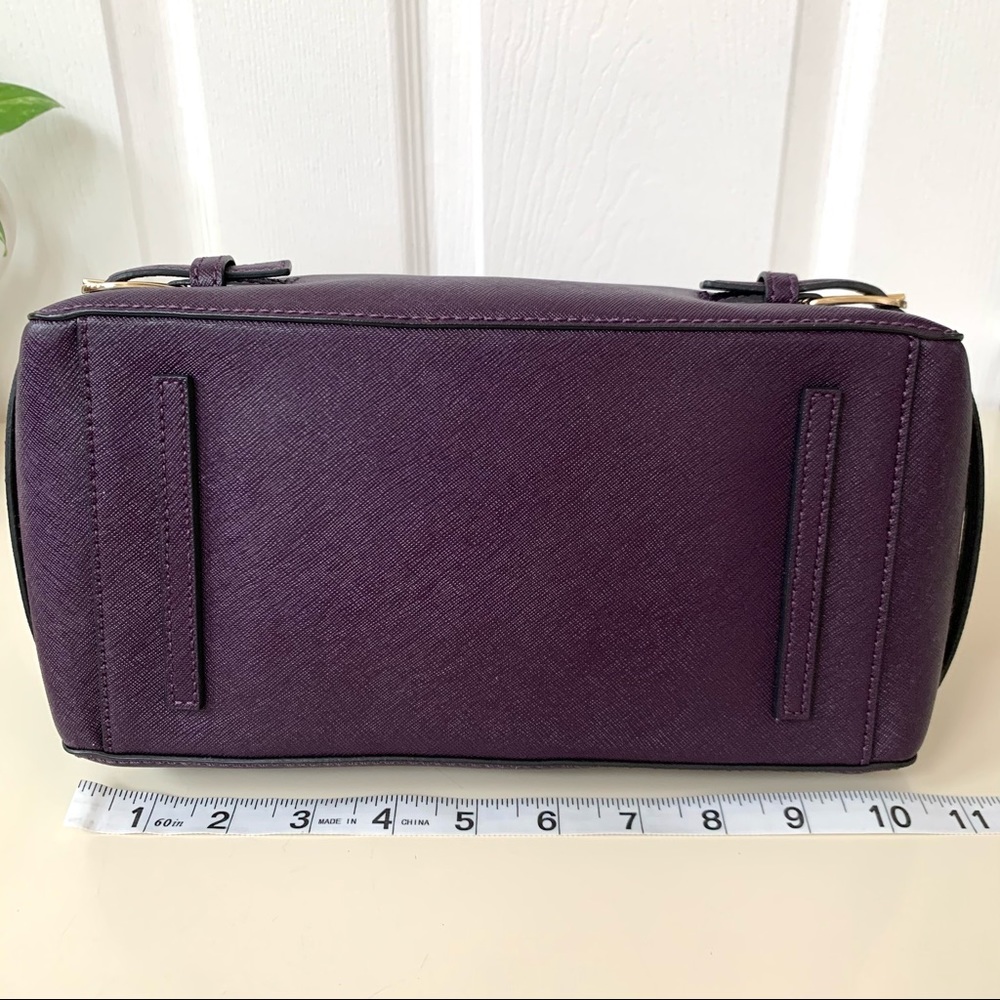 Tory Burch · Brand New Purple Iris Robinson Saffiano Multi Tote Satchel Bag - Picture 7 of 13